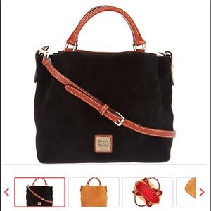 Douney and Burke Small Suede Brenna Satchel